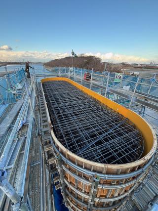 宮川橋P4橋脚工事